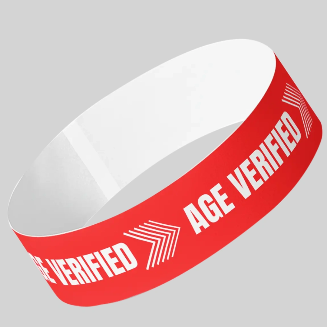 Age Verified Tyvek® Wristbands