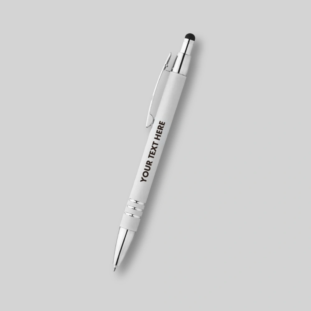 Custom Serena Stylus Soft Touch Pens - Full Color