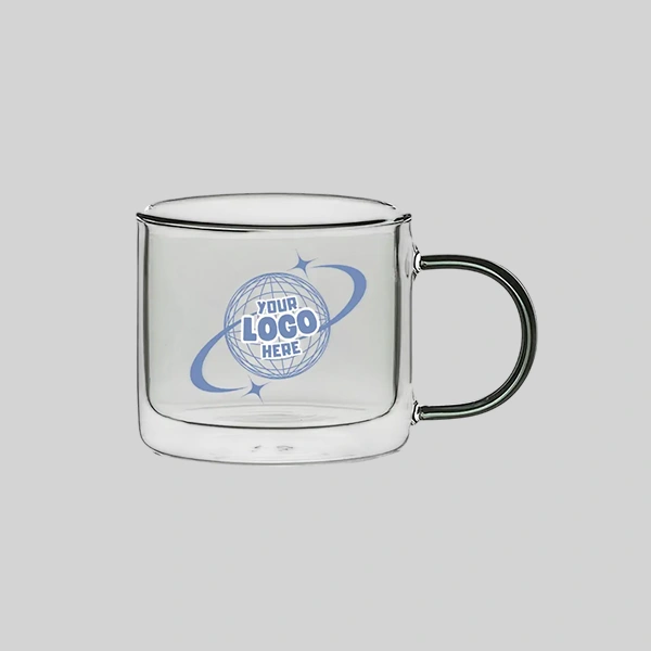 6 oz Double-Layer Transparent Glass Cup