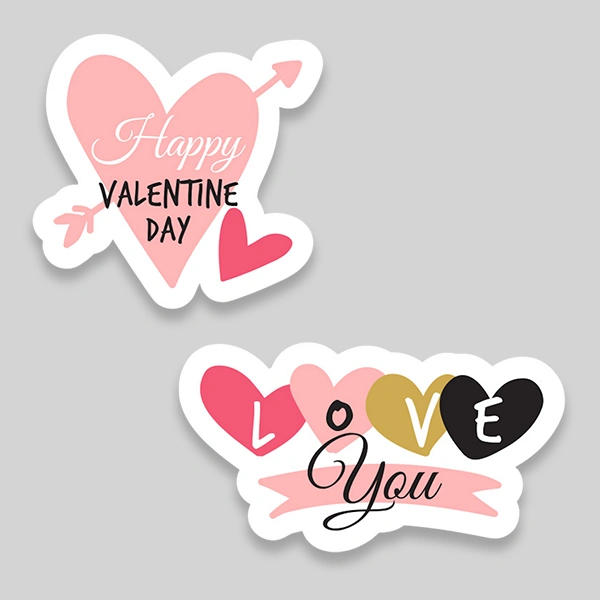 Custom Valentine Stickers
