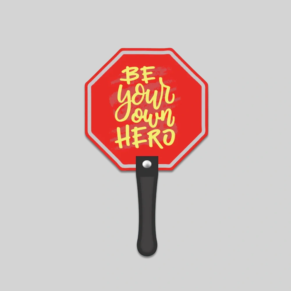 Stop Sign Hand Fan