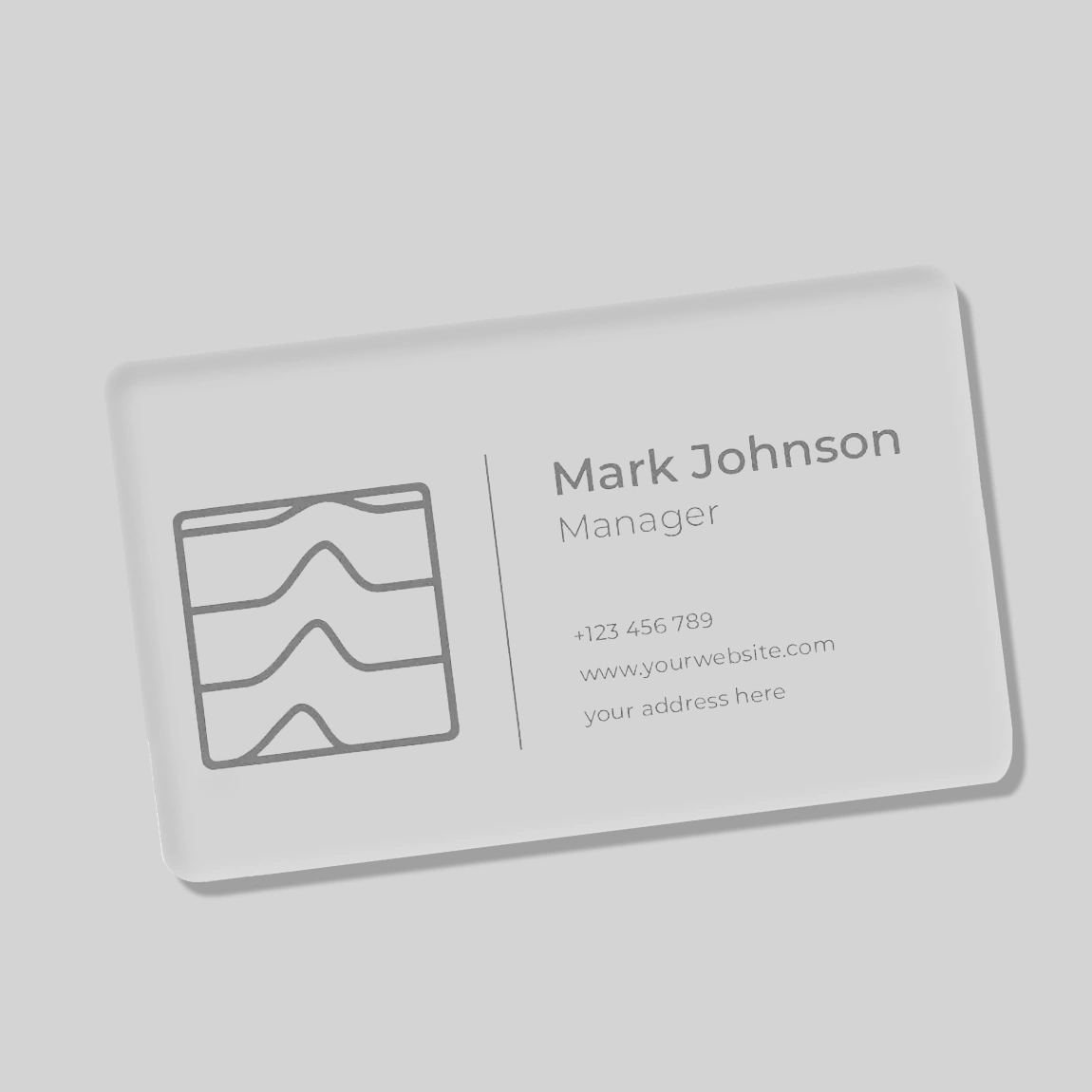 Custom Transparent ID Name Badges