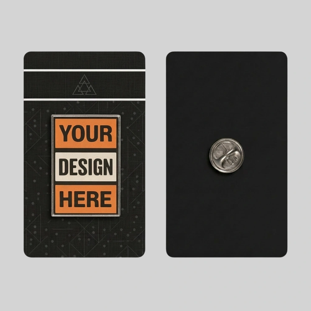 Offset Printing Pins With Backing Card