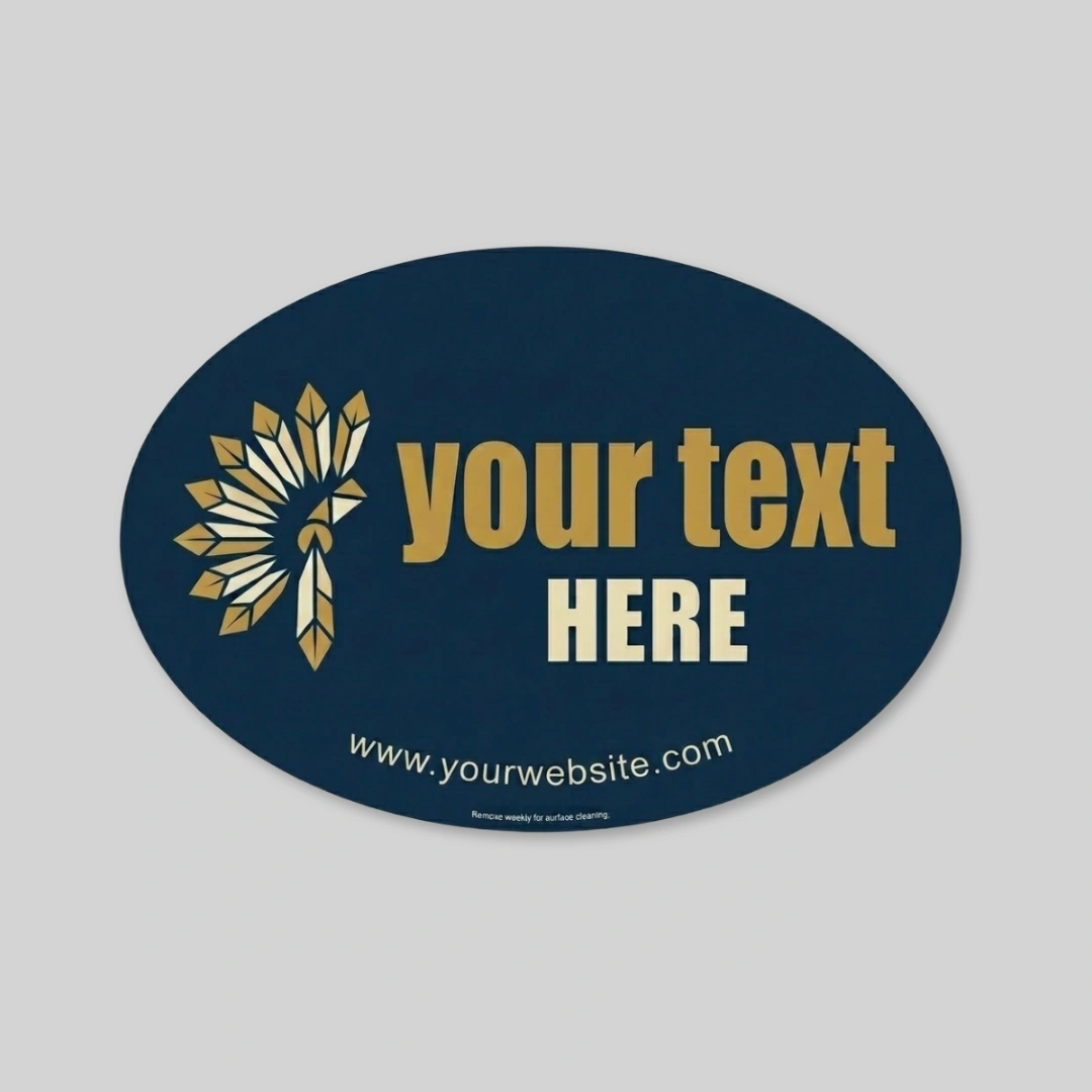Small Oval Car Sign Magnet