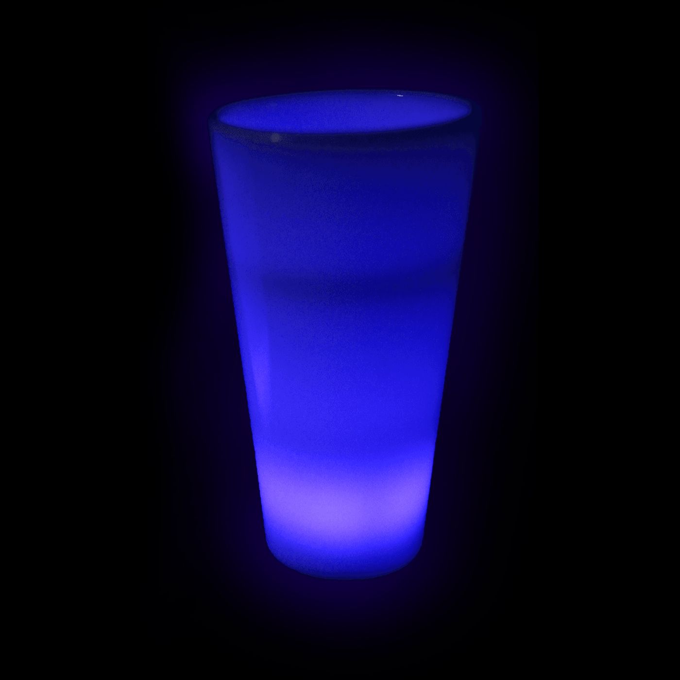 Glow in the Dark LED Light Up Shot Glass 2 oz Blue