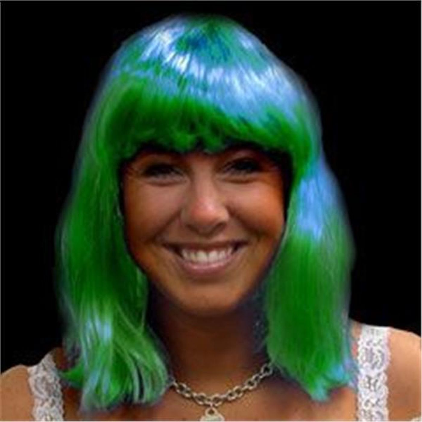 Green Neon Wig (Per Piece) | CustomLanyard.net | SKU# 12802
