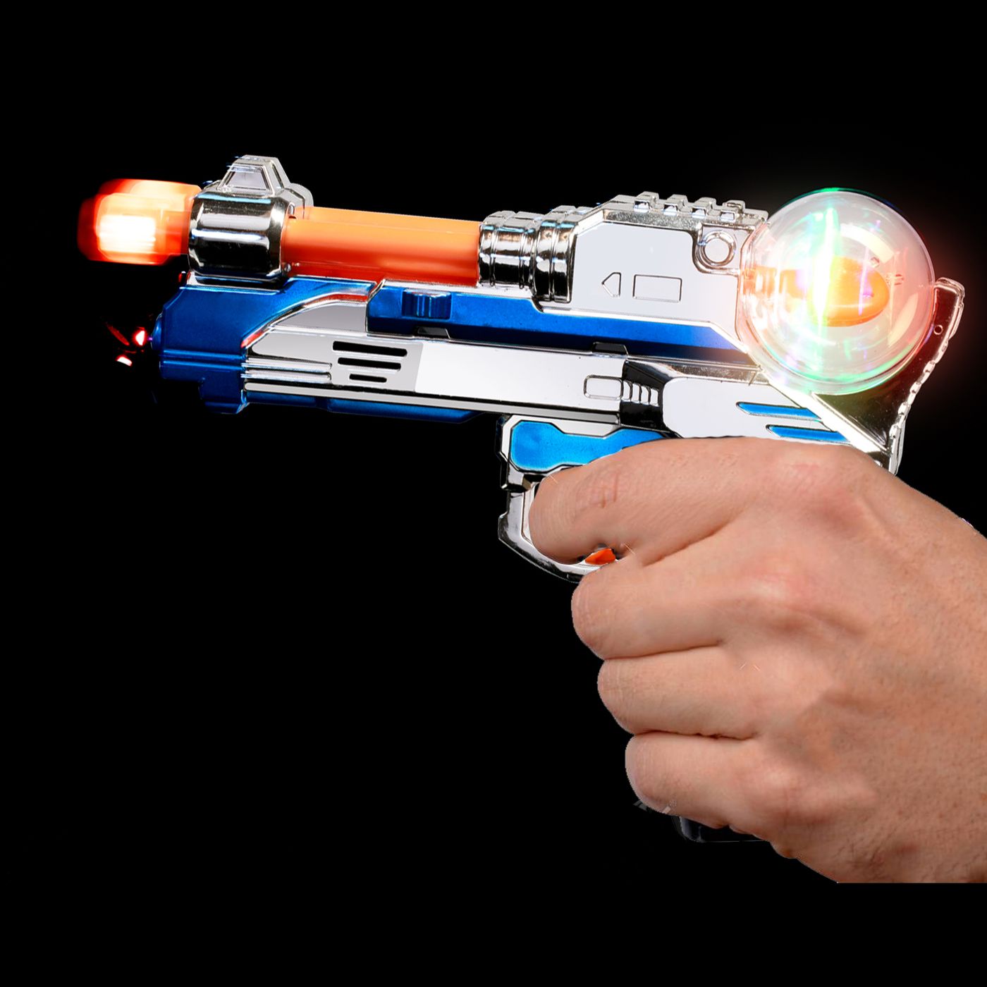 LED Light-up Spinning Pistol | CustomTattooNow.com | SKU# 10635