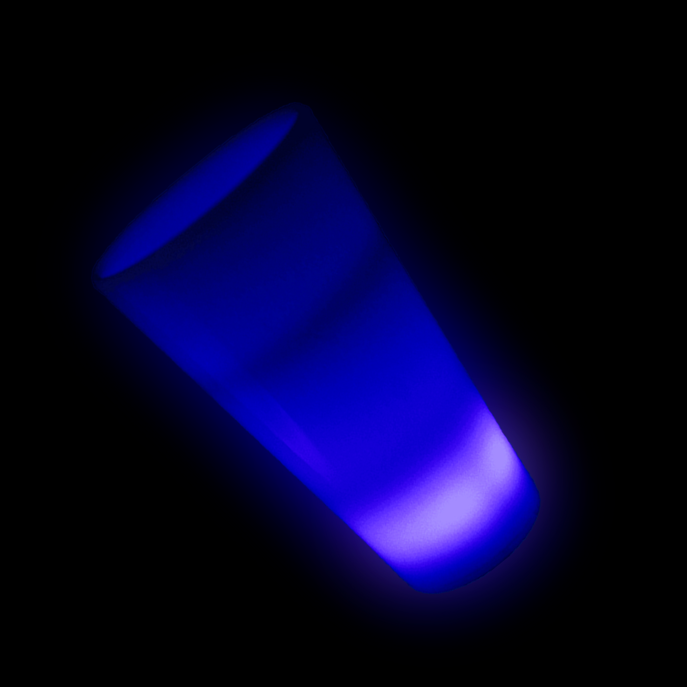Glow in the Dark LED Light Up Shot Glass 2 oz Blue CustomLanyard