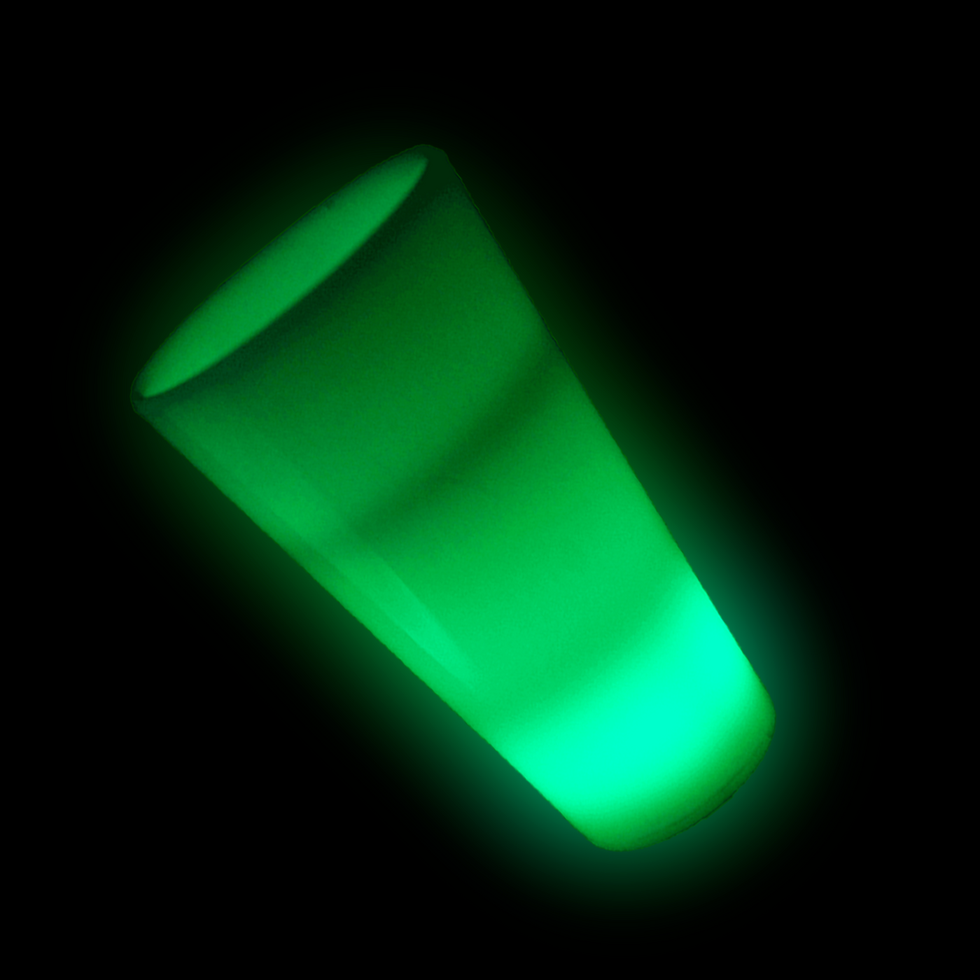 Glow in the Dark LED Light Up Shot Glass 2 oz Green CustomLanyard