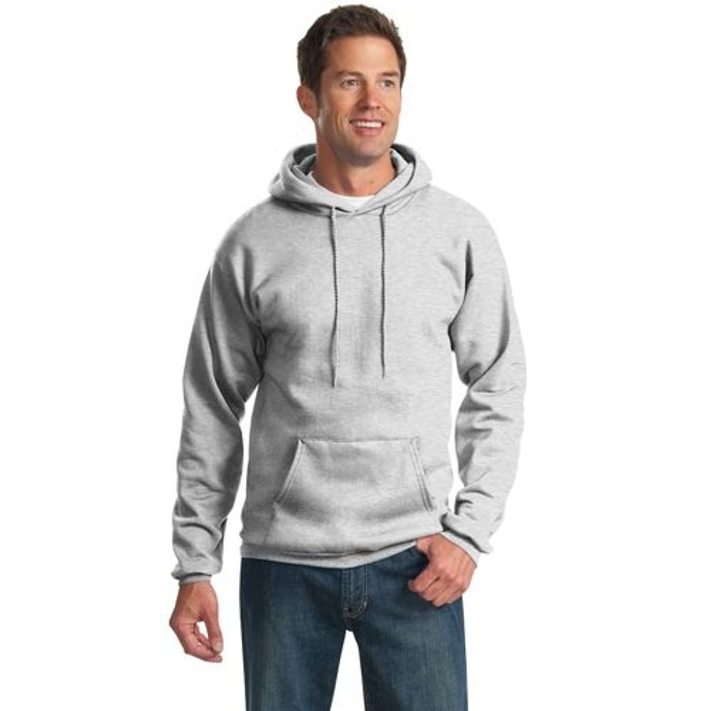 Port and Company Pullover Hooded Sweatshirt - Light/Heather ...