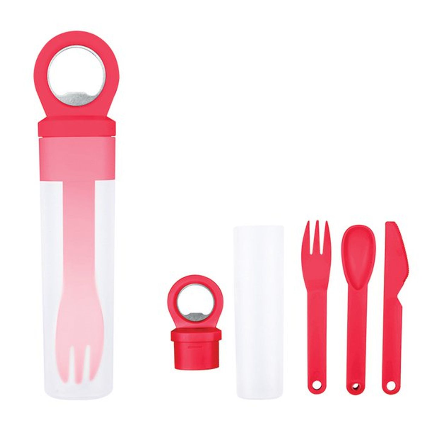 Plastic Utensil Set with Bottle Opener SKU 4121