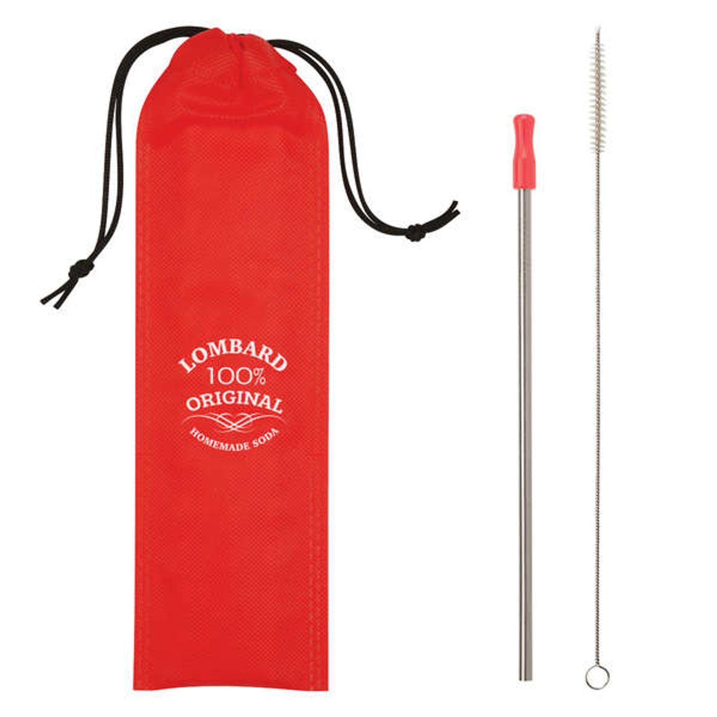 Stainless Steel Straw Kit | CustomButtonsNow.com | SKU# 4859