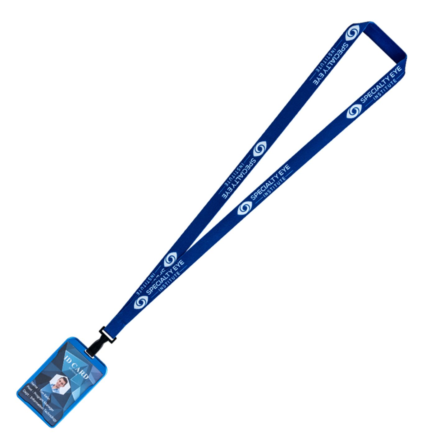 Full Color Lanyards With Aluminium Badge Holder | FastLanyardcouk