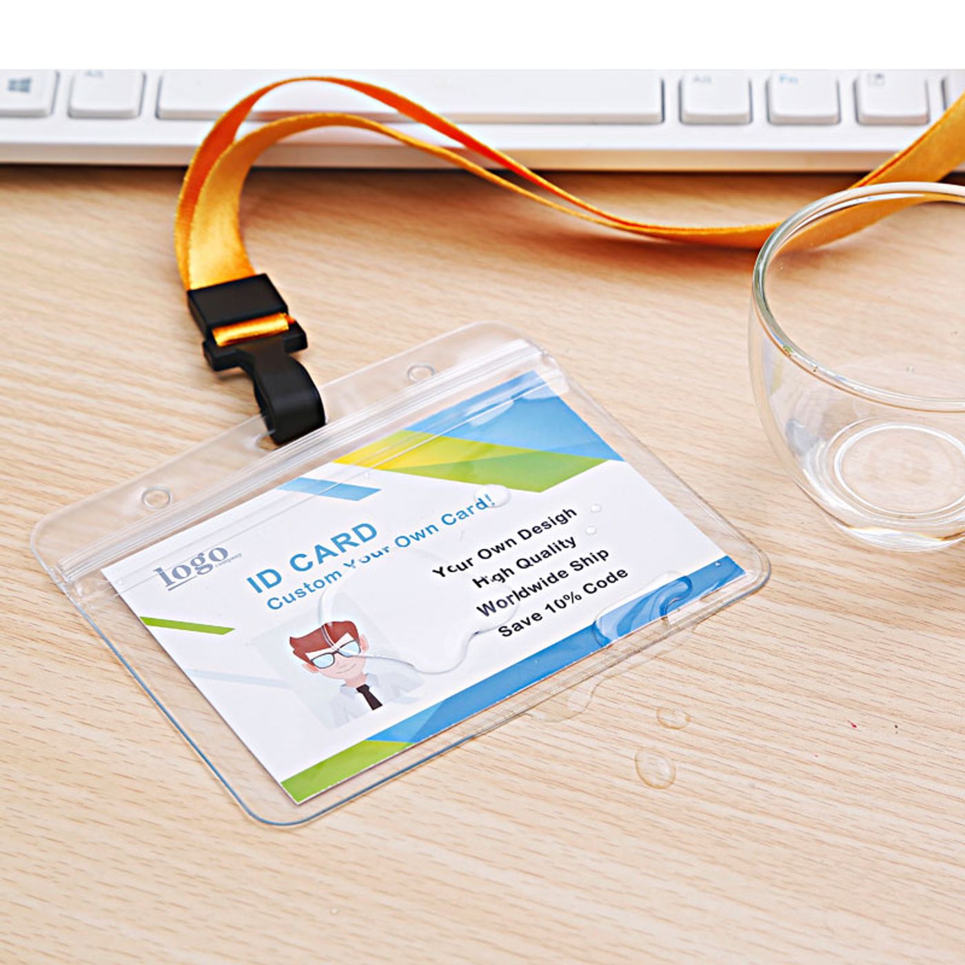 Custom Printed Badge Holder ID Card Holders SKU