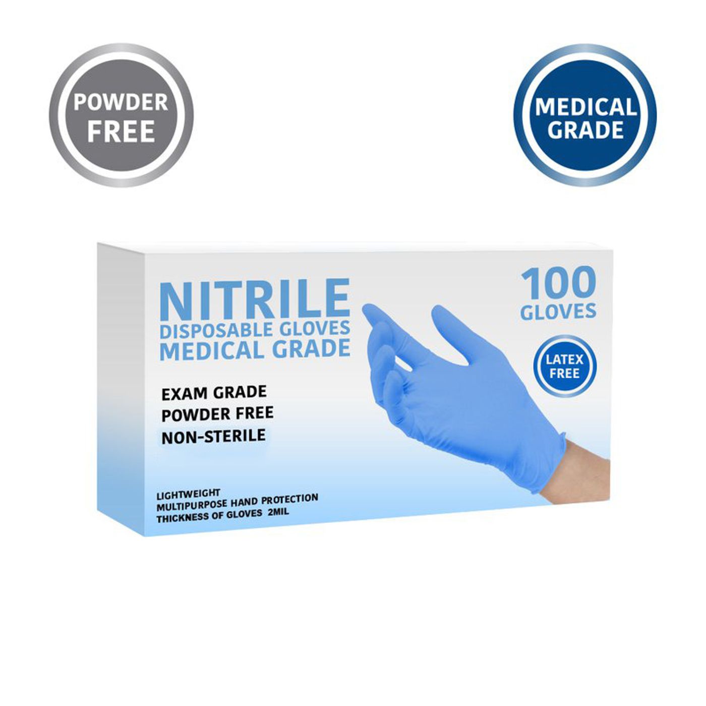 Nitrile Exam Grade Disposable Gloves Medical Gloves Wholesale Wrist