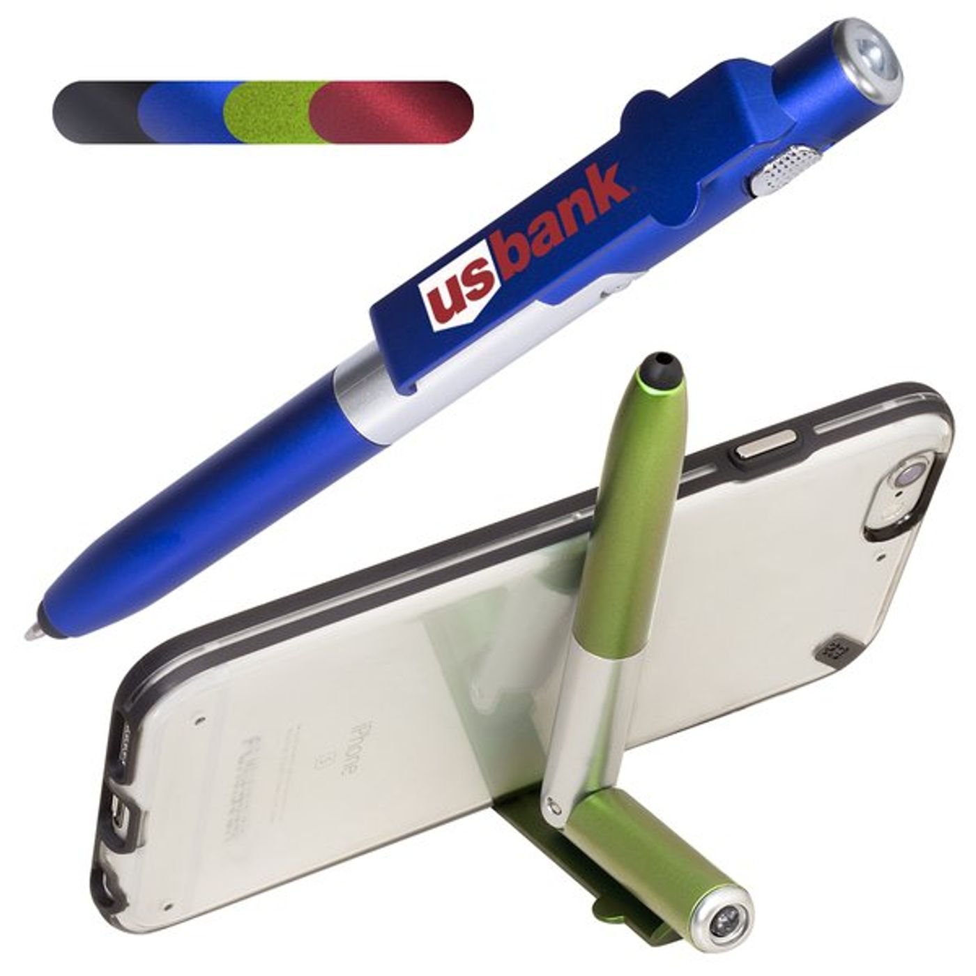 Custom 4in1 MultiPurpose Stylus Pen FastLanyard.co.uk SKU 478