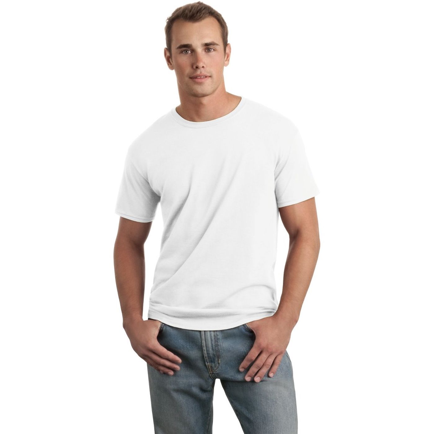Gildan Softstyle T-Shirt - White | CustomLanyard.Com | SKU# 1652