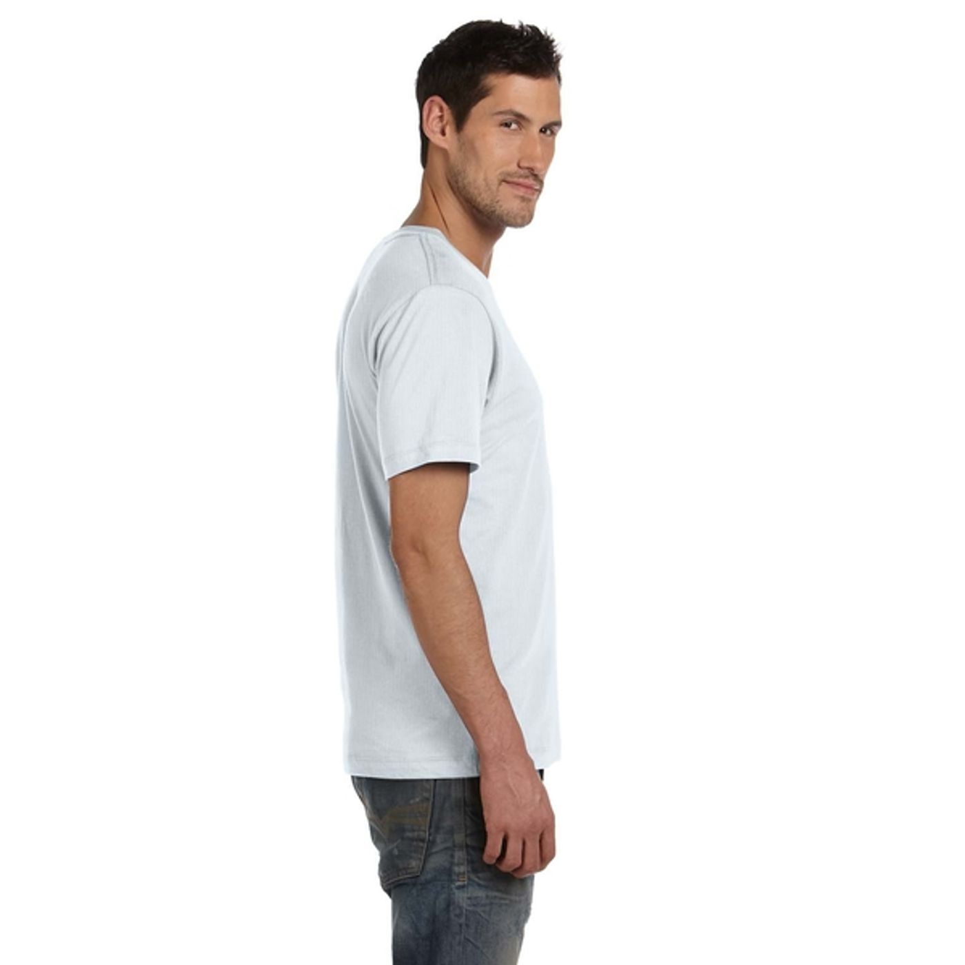 Alternative Men's Tear-Away Label T-Shirt - White/Neutral ...