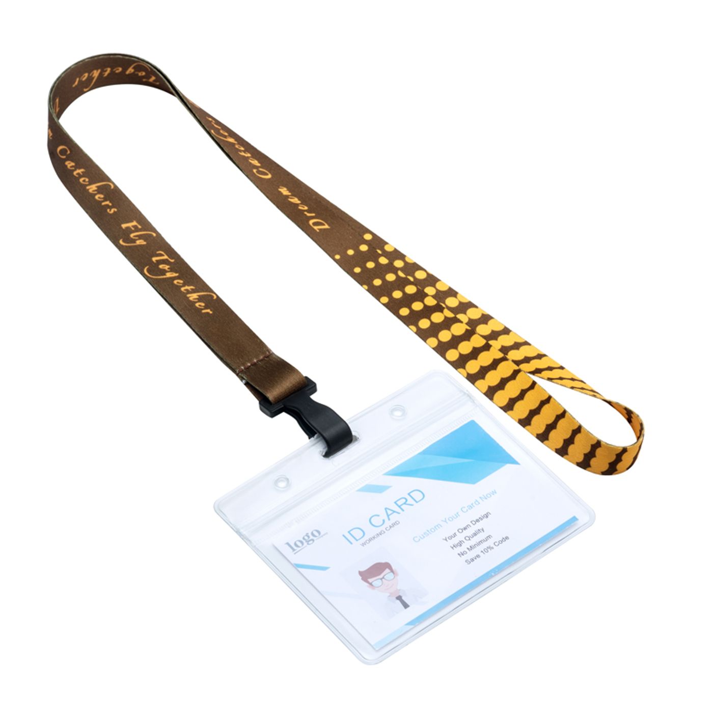 Ups Lanyards With Name Badge Holder CustomLanyard