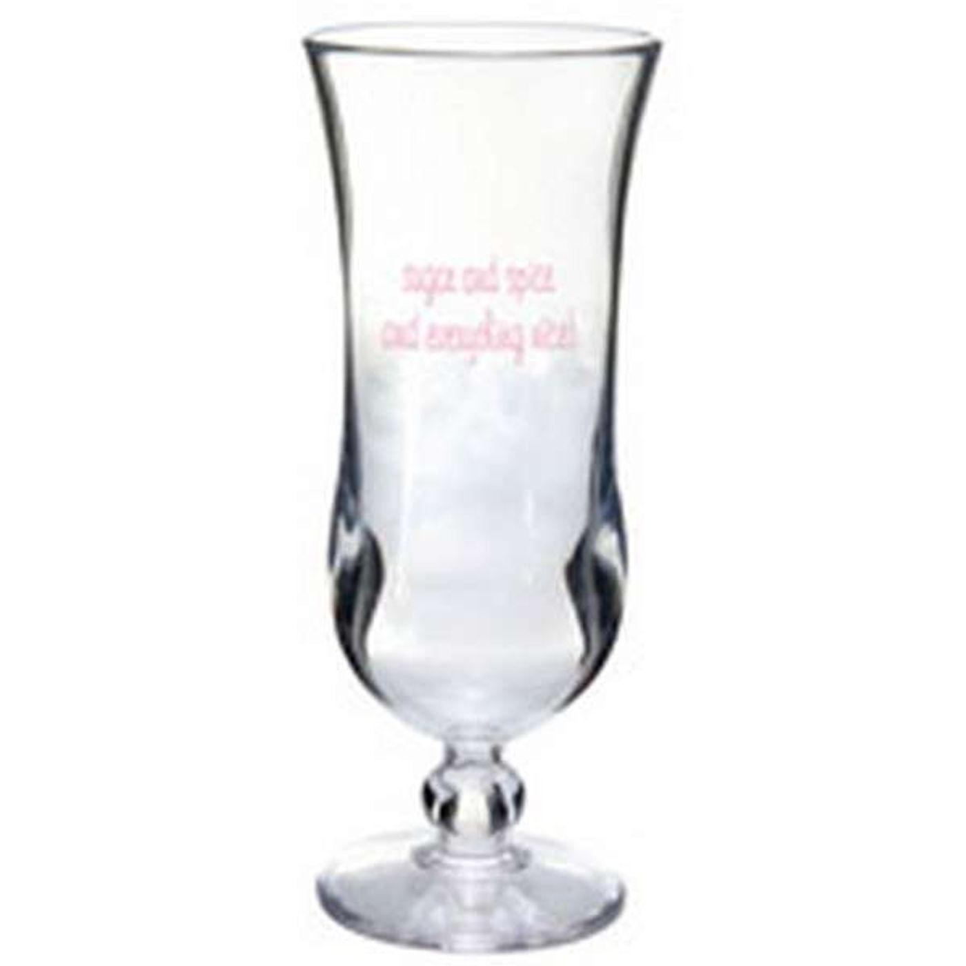15 oz. Plastic Hurricane Glass SKU 4400