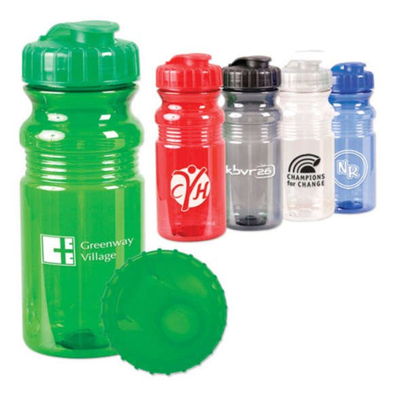 20 oz. Translucent Sport Bottle with Snap Cap | CustomLanyard.net | SKU ...