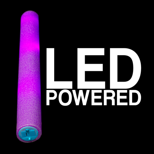 LED Light-Up Foam Stick Baton Supreme- Purple