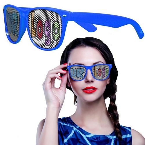 Blue Novelty Custom Sunglasses 12 Pack Per 12 Pack CustomLanyard SKU 12484