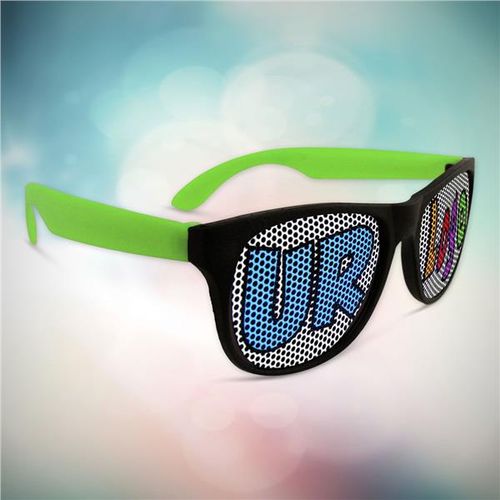 White Novelty Custom Sunglasses-12 Pack