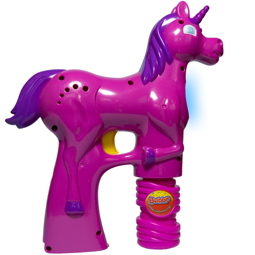 LED Light-Up 7 Inch Bubble Gun- Unicorn