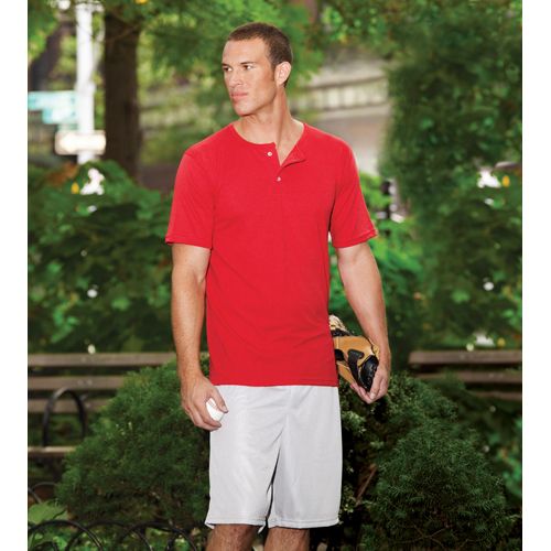 Augusta Sportswear 2-Button Baseball Jersey - Dark/Colors