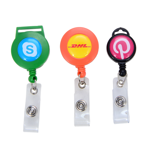 Personalized Custom Autism Awareness 1 Line Retractable Reel Chrome Badge ID Card Holder Clip 