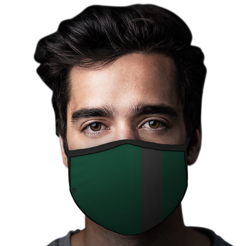 werkzaamheid Ananiver bekken Dark Green & Black Stripe Face Mask Supplier | Wrist-Band.Com |  Wrist-Band.Com | SKU# 5673