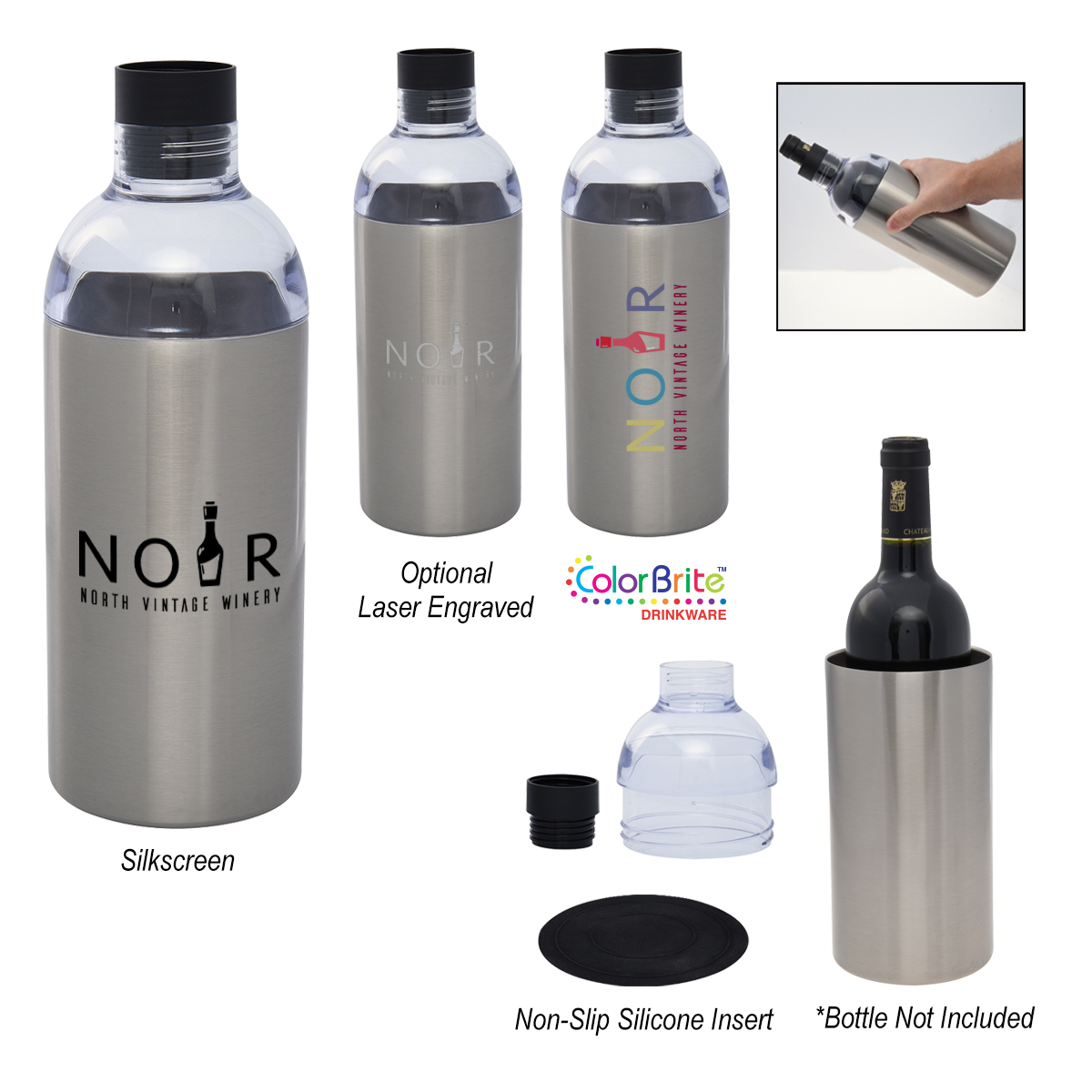 Wine Bottle Insulator | GoWristbands.co.nz | SKU# 4220