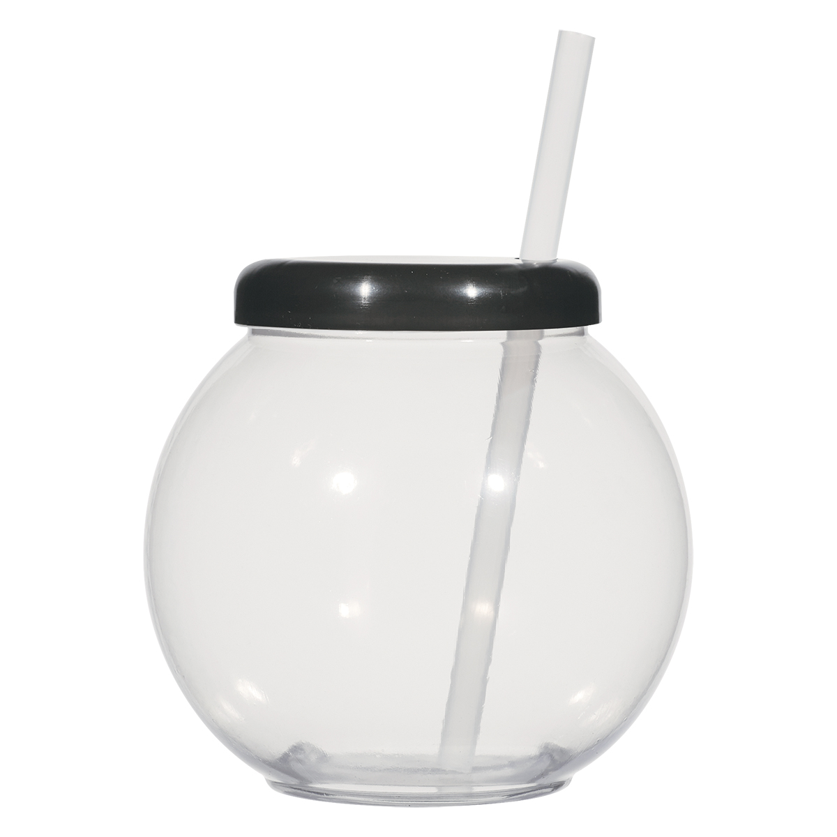 46 Oz. Fish Bowl Cup With Straw SKU 1221