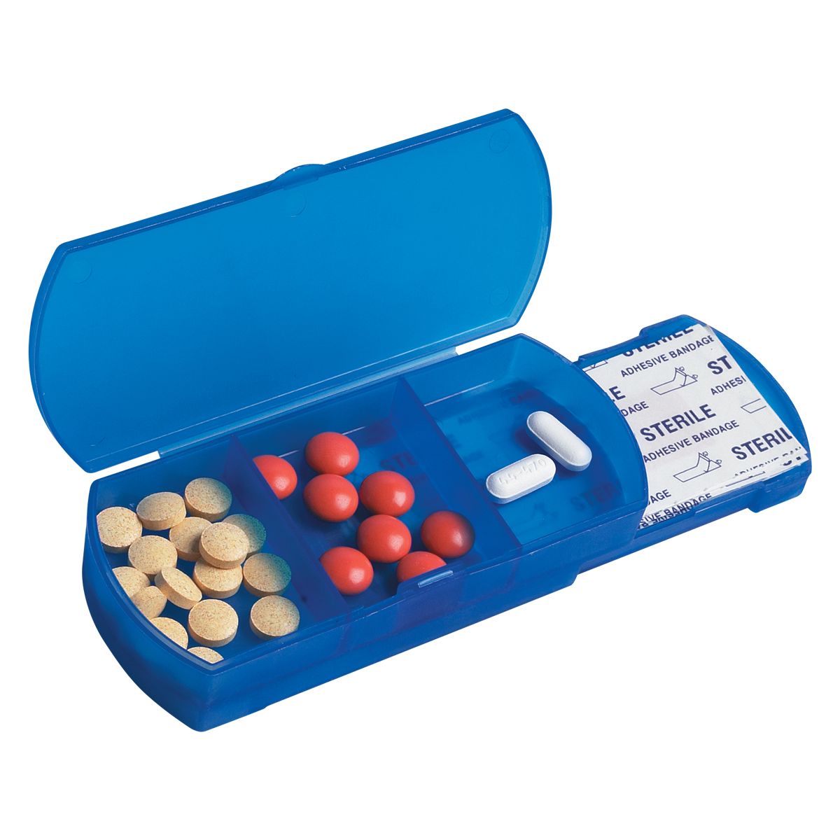 Pill Box/bandage Dispenser | GoWristbands.co.nz | SKU# 768