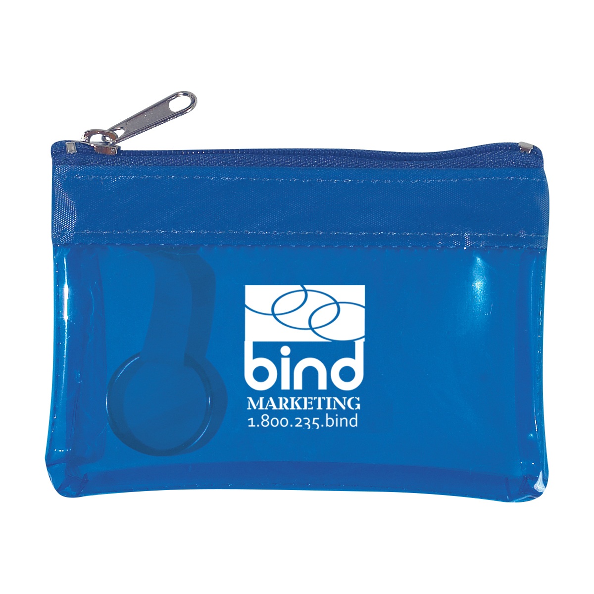 Translucent Zippered Coin Pouch SKU 509