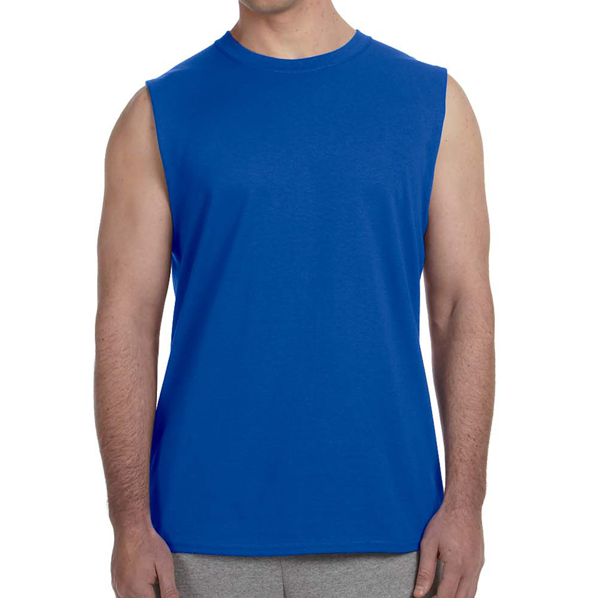 Gildan® Adult Ultra Cotton® Sleeveless T-shirt | Wrist-Band.Com