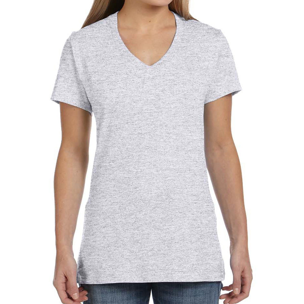 Hanes® Ladies Nano T® Cotton V Neck T Shirt Sku